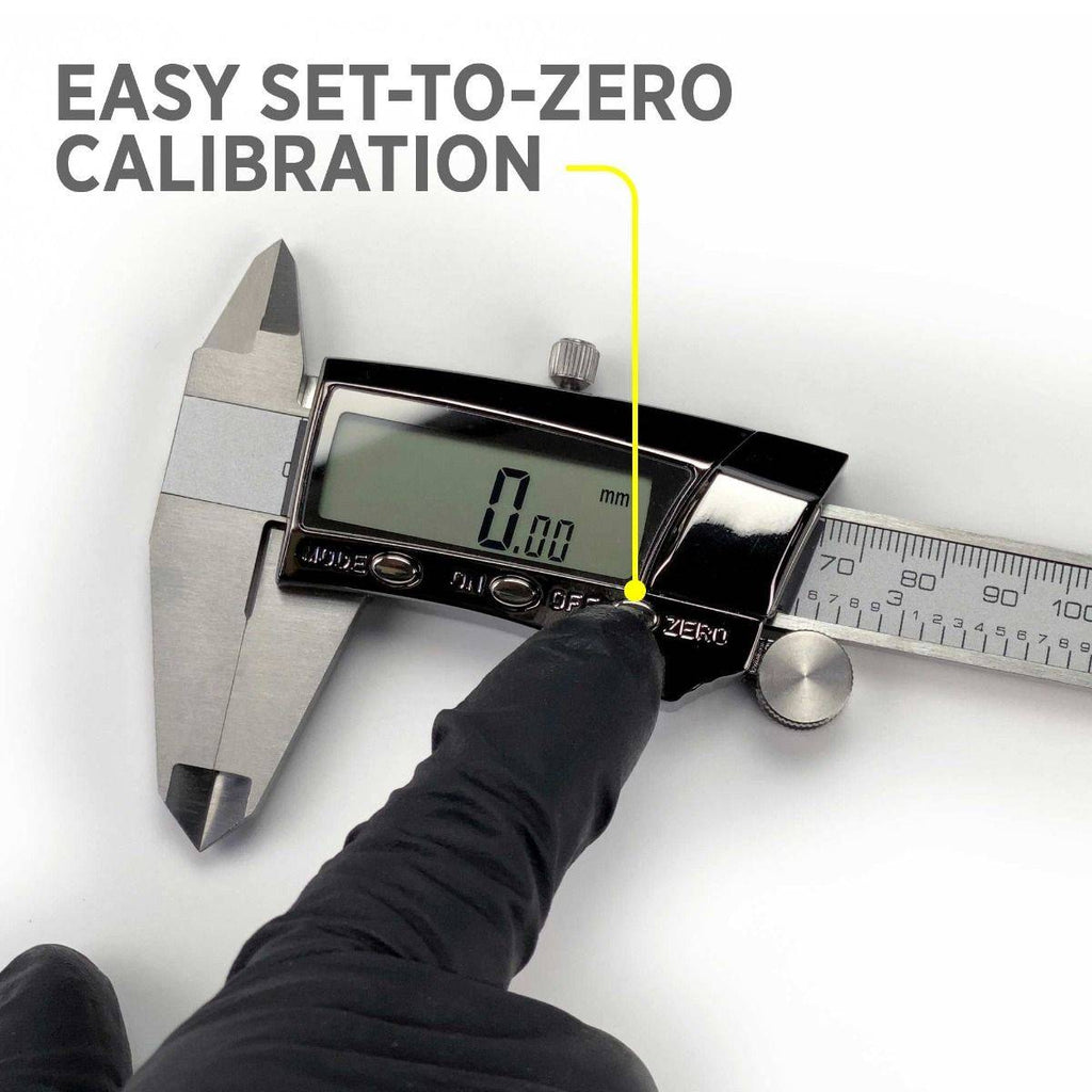 Digital Fractional Caliper with Extra-Large LCD Screen, 3 Mode Display, 6-Inches
