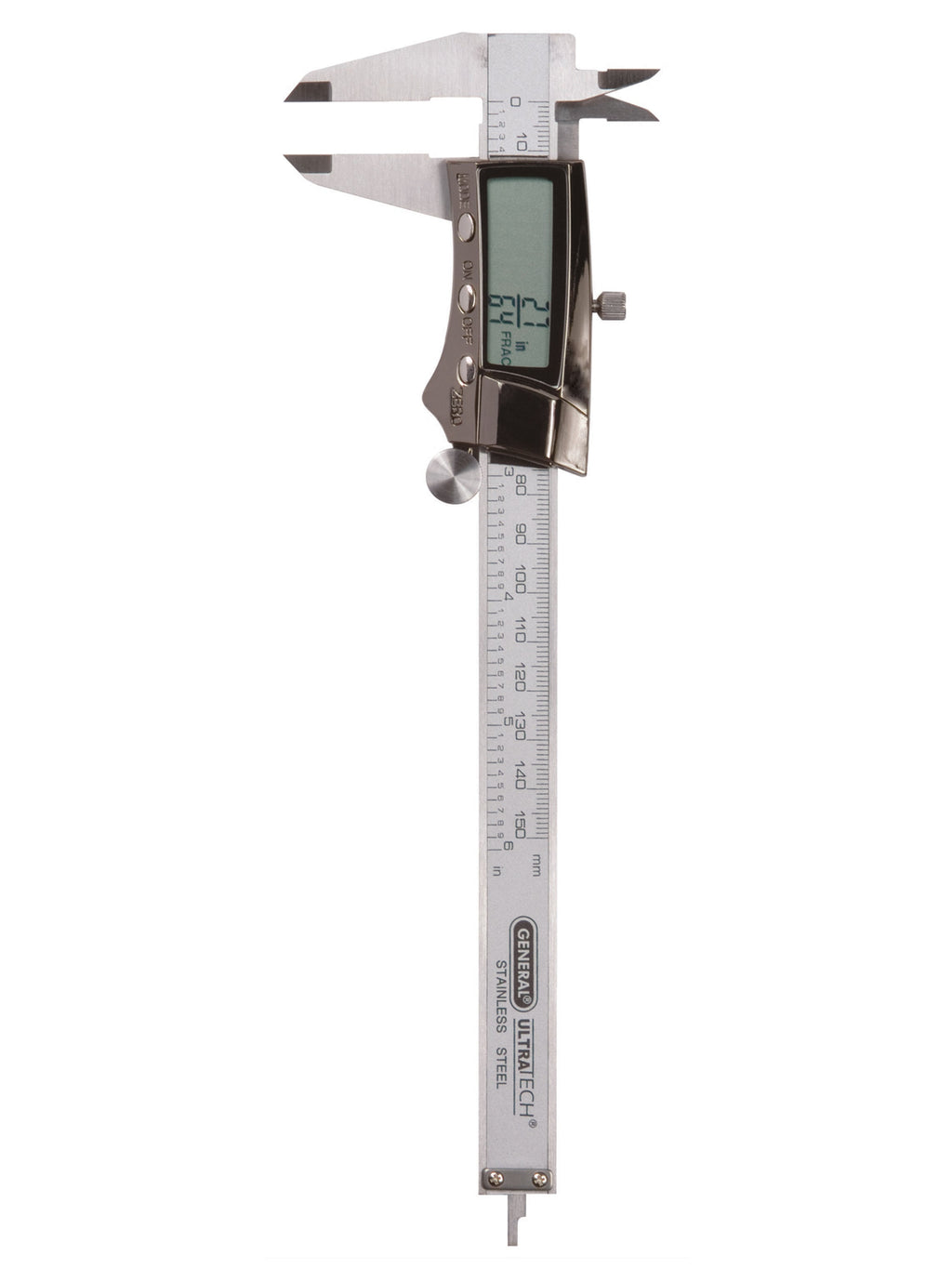 Digital Fractional Caliper with Extra-Large LCD Screen, 3 Mode Display, 6-Inches