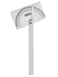 ANGLE-IZER® Square Head Stainless Steel Angle Protractor, 0 to 180 Degrees, 6-Inch Arm