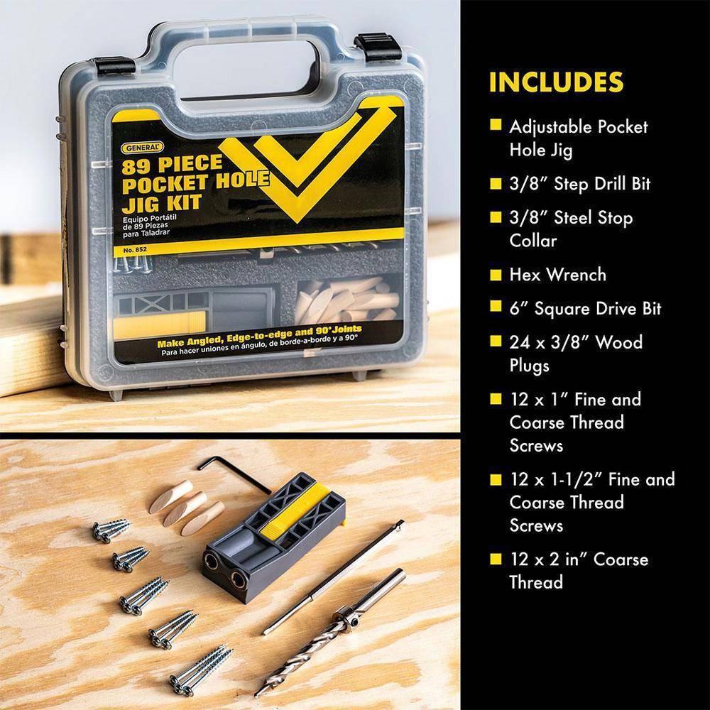 Pro Deluxe Pocket Hole Jig Kit