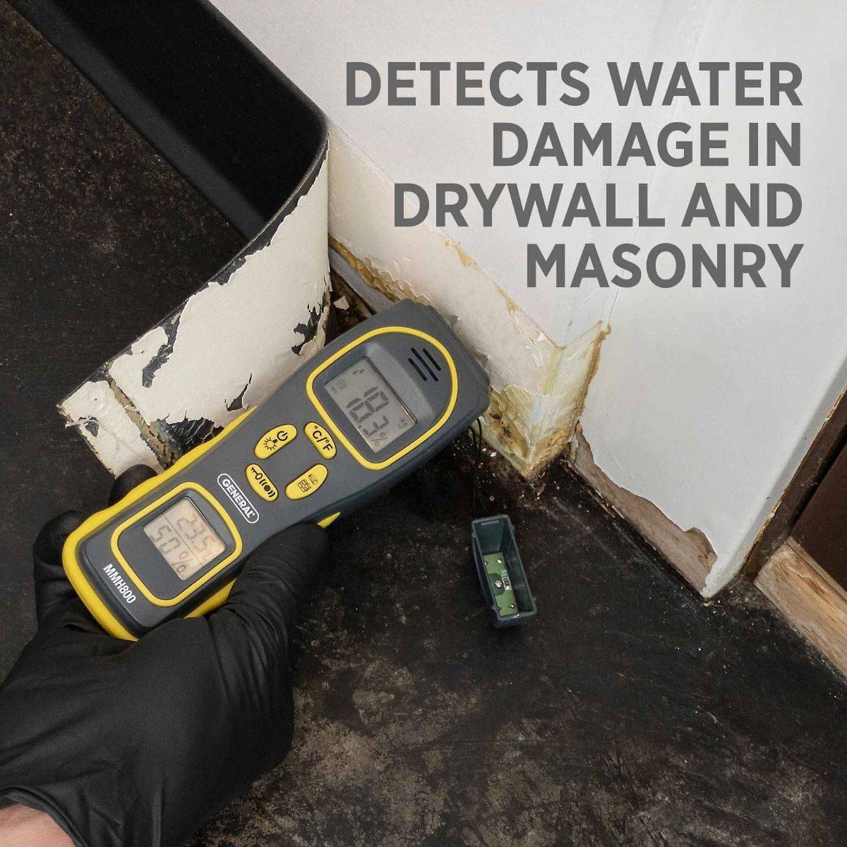 Pin/Pinless Moisture Meter with Temperature and Humidity
