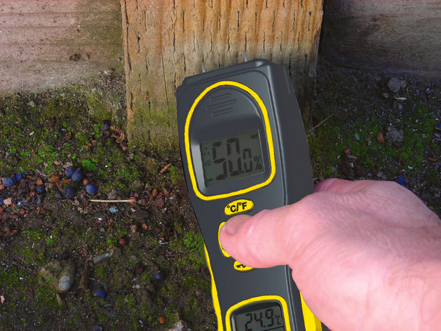 Pin/Pinless Moisture Meter with Temperature and Humidity
