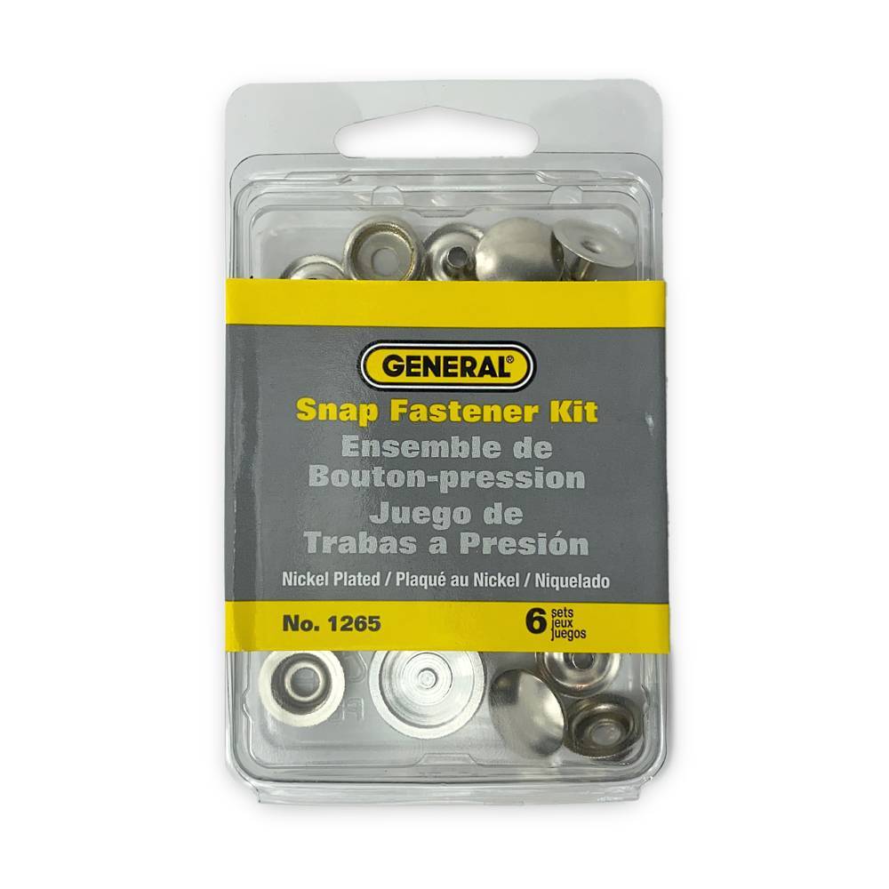 Multicolor General Tools 1265 Snap Kit with 6 Fasteners 