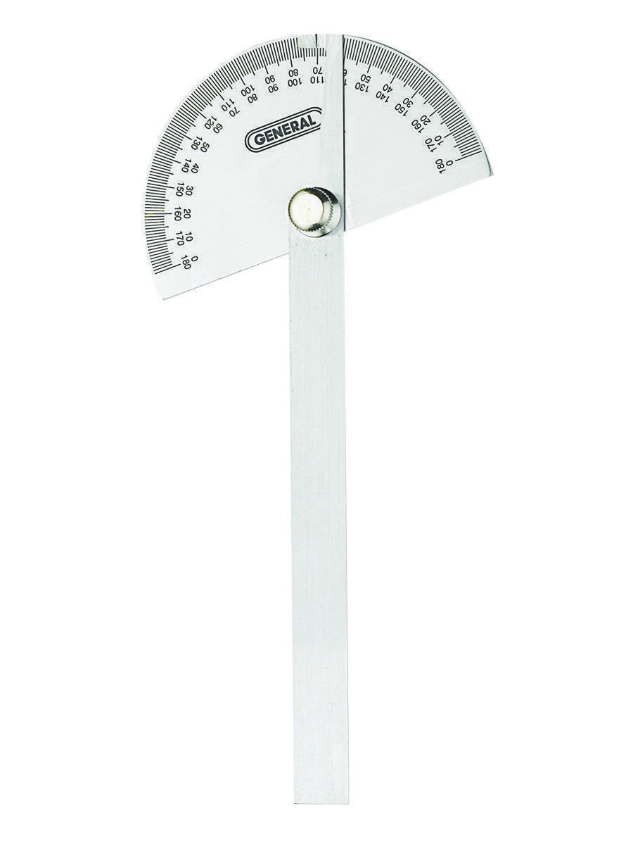 Details about   Protractor Angle Finder 0-180° Round Head with 100mm Arm Measuring Tool 