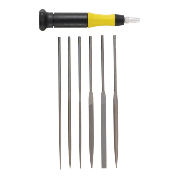 Six-piece Chromium Alloy Steel Needle File Set