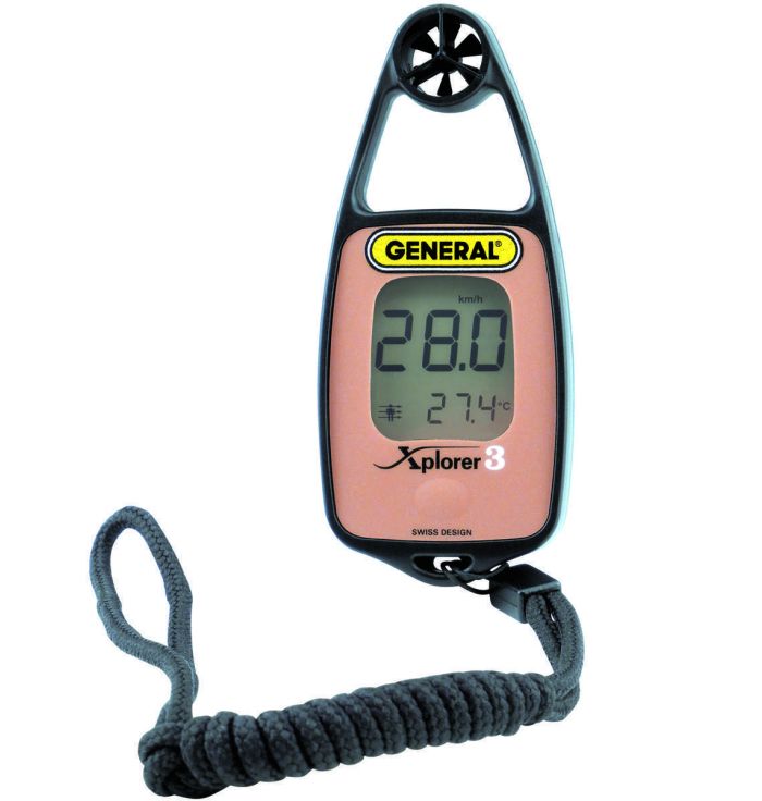 Mini Anemometer-Thermometer with Wind Chill and Compass