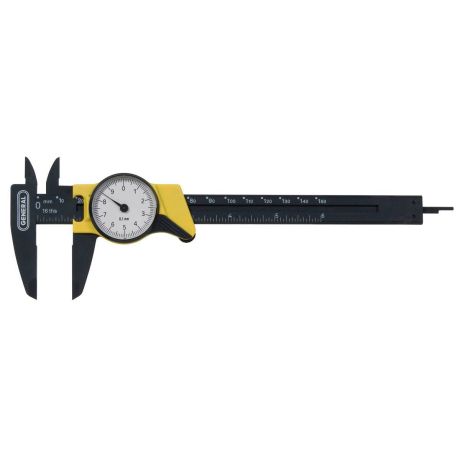 6 In. Plastic Dial Caliper with Inches Readout