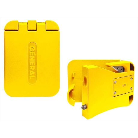 7904-Y 3 in 1 Car Emergency Escape Tool- Seat Belt Cutter, Window Hammer & LED Flashlight, Attaches to Seat Belt, 2 Pack, Yellow