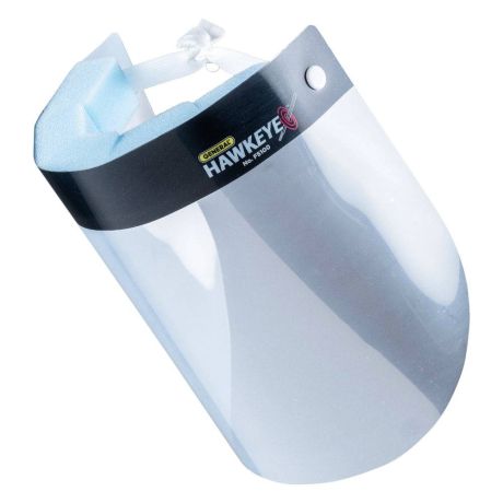 Hawkeye Reusable Face Shields, Full Face Coverage with Anti-Fog Lens, 5 Pack