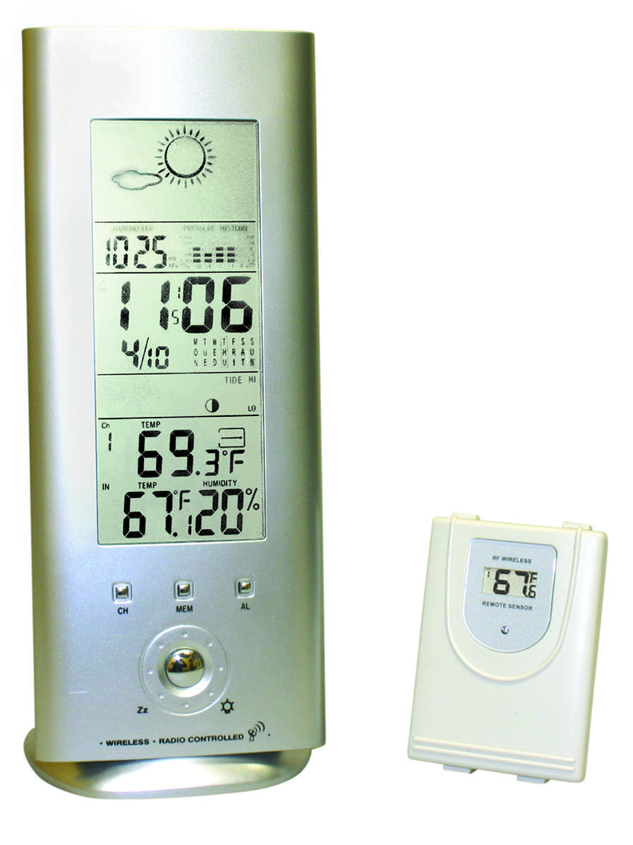 Digital Barometer with Wireless Temperature-RH Sensor