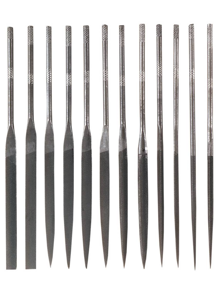 New 12 Pc Needle File Tool Set w/ Pouch Smooth Polish Debur Hobby Mechanic 